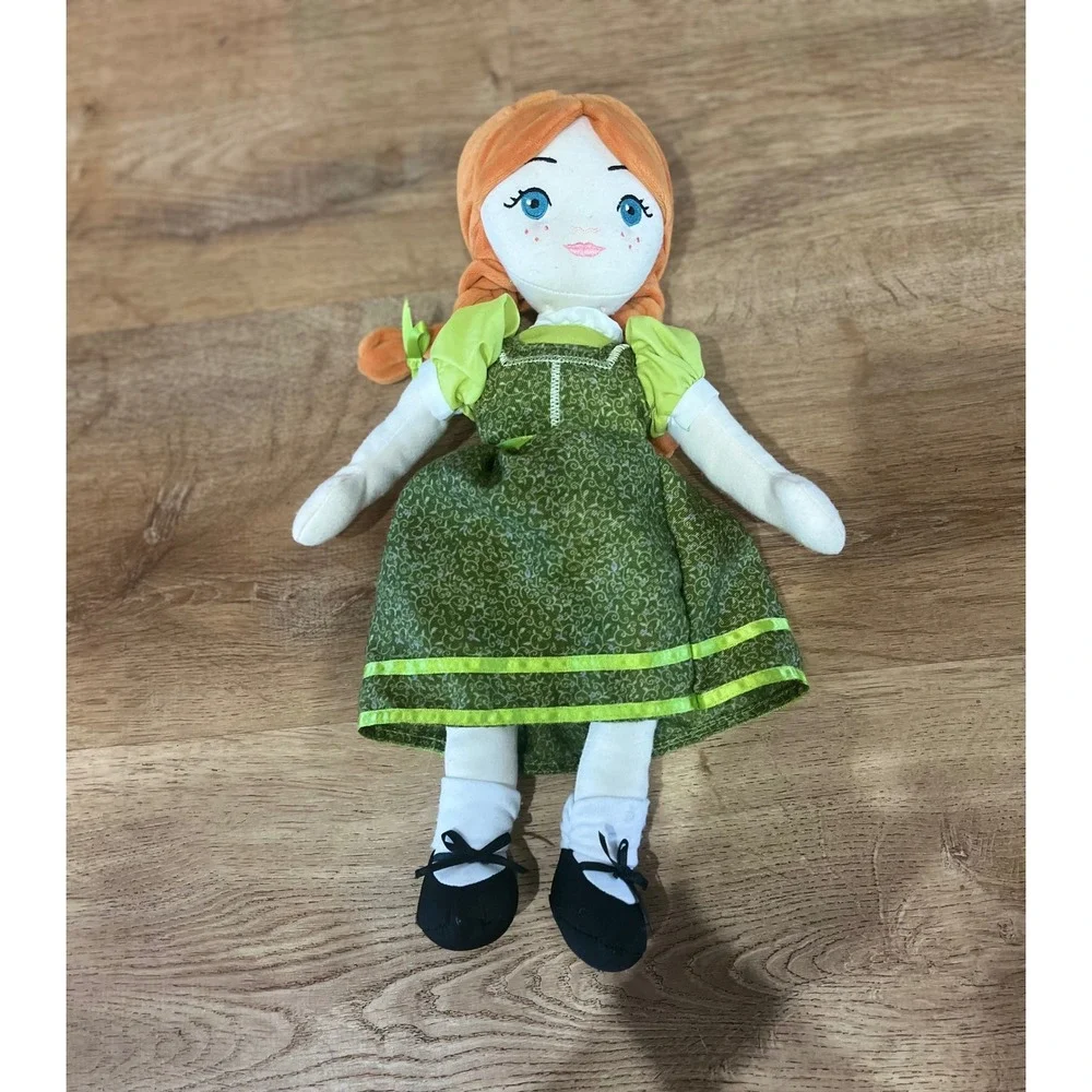 Disney Frozen Anna Plush Rag Doll‎ Green Dress Disney Theatrical Group Broadway